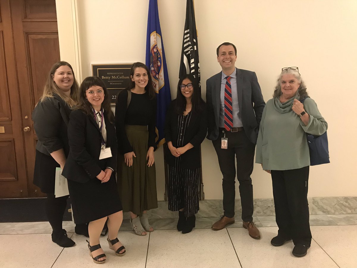 MNcacalliance's tweet photo. Thanks to the staff at @BettyMcCollum04 office for talking with us today about CACs and serving children, adolescents and families! #LCon19 https://t.co/7n5ivxahU9