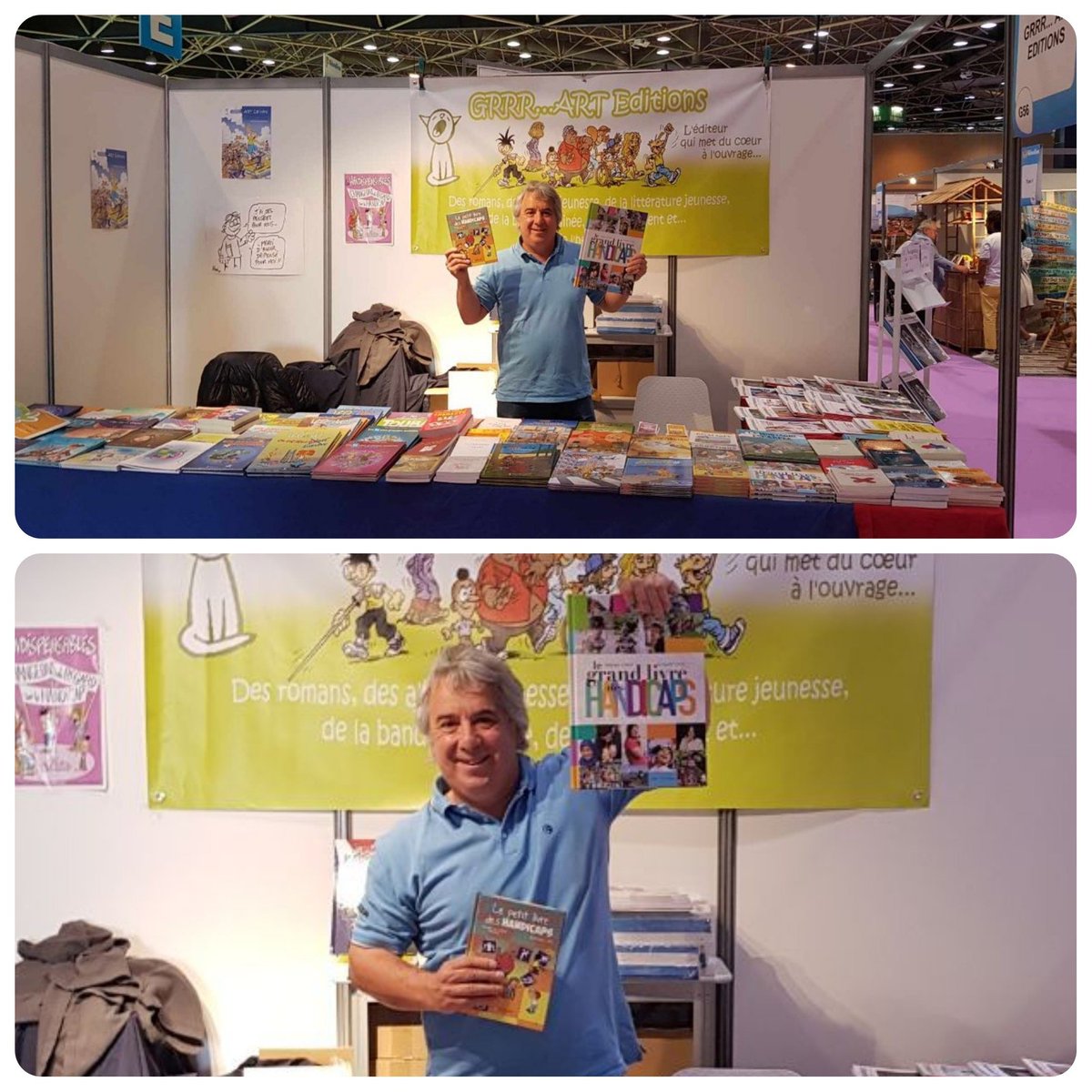 grrrart's tweet photo. Retrouvez nous jusqu'à demain, 7 juin, au salon Handica de Lyon!
Et venez retrouvez des livres "handispensables" comme Les Grands Livres Des Handicaps et son petit frère, pour les plus jeunes: Le Petit Livre des Handicaps!
 
 #salonHandica #Lyon https://t.co/3JvBMil53N