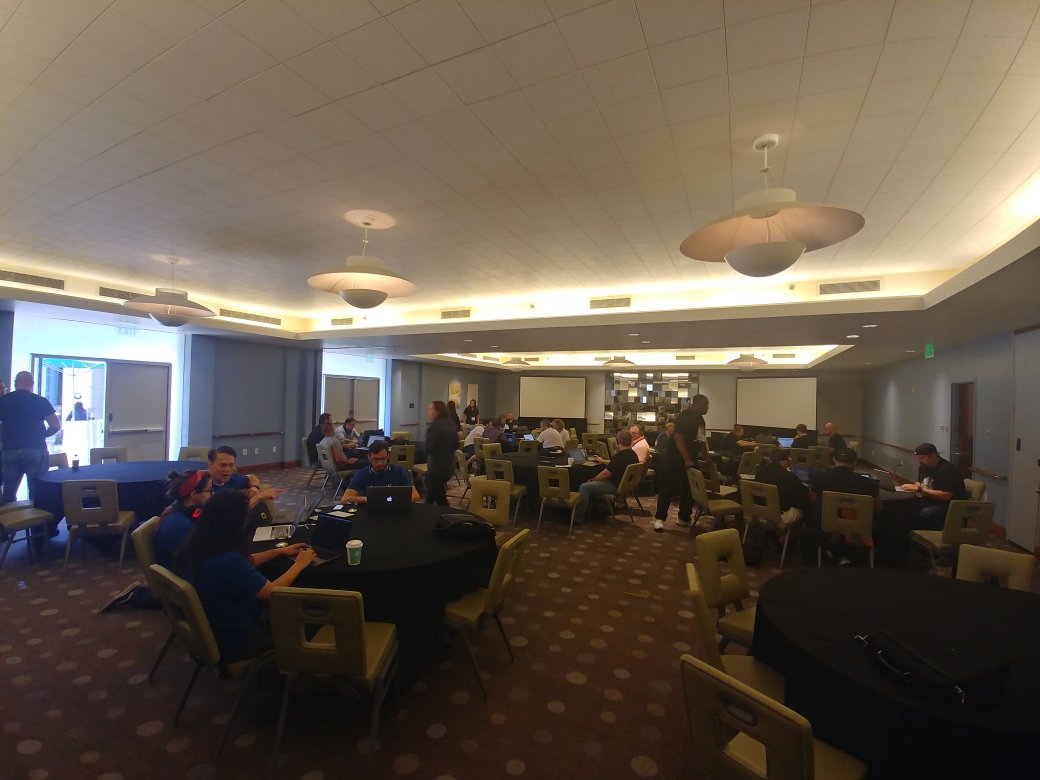 Hackathon full steam ahead. #LaunchCon19