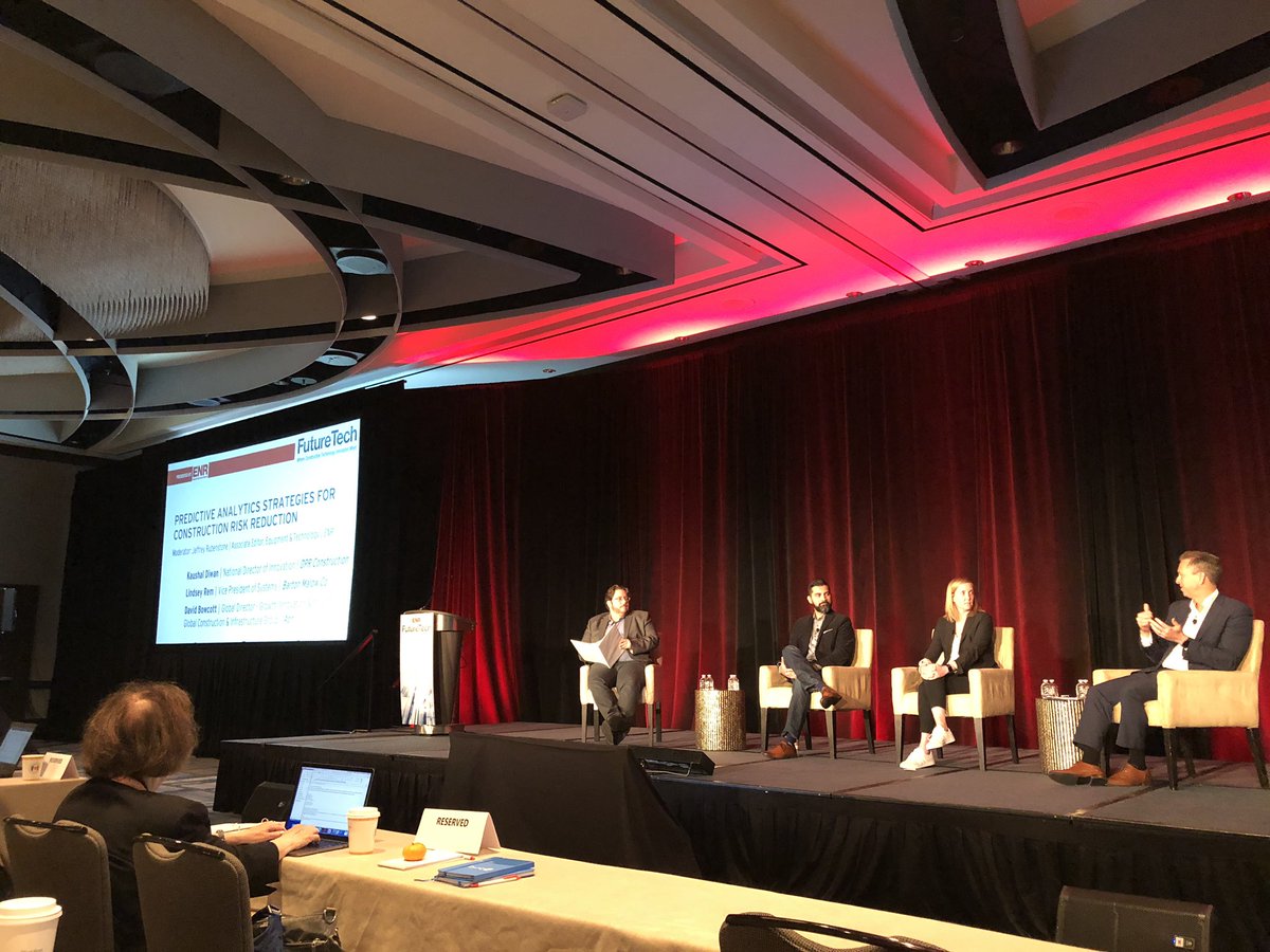 jkanner1's tweet image. Great talks this morning at #ENRFutureTech about Predictive Analytics collaboration from @SuffolkBuilds @bartonmalow @DPRConstruction and @Aon_plc @ENR_FutureTech @Smartvidio proud to help organize the council and cross industry collaboration