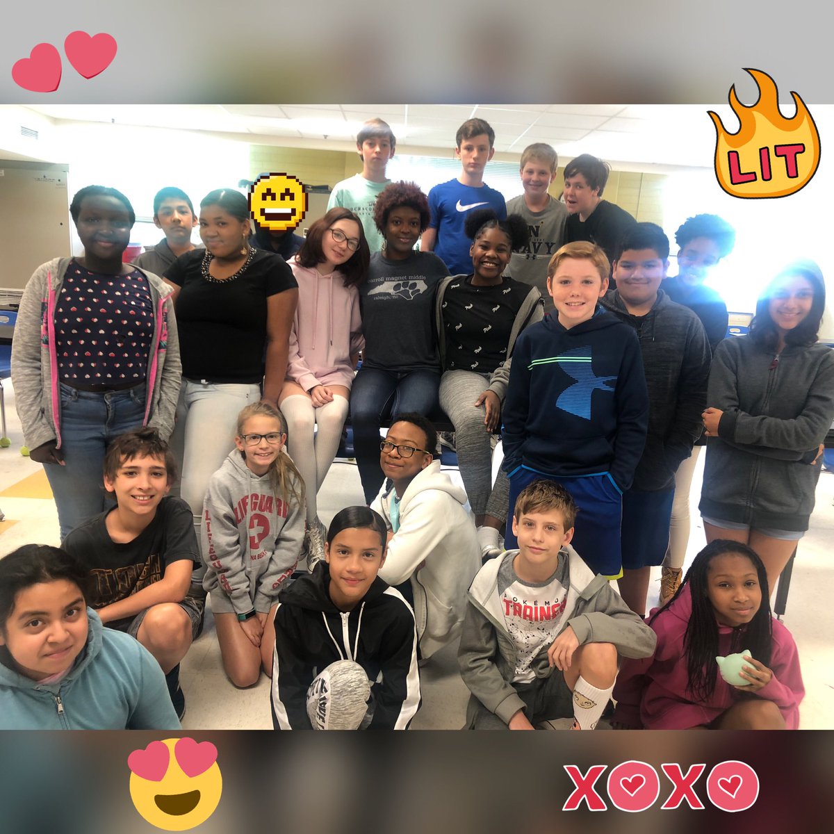 HairstonTeaches's tweet photo. We did it!!!!! EOGs are done! 💻 (I might have had too much fun with the Twitter stickers 😂) #LoveMyHomeroom #LoveMyKids #WeAreCarroll #TeamKidsFirst #iTeach #6thGrade #Rising7thGraders #MissThemAlready
@CMMSCougars https://t.co/BrY43woZ4L