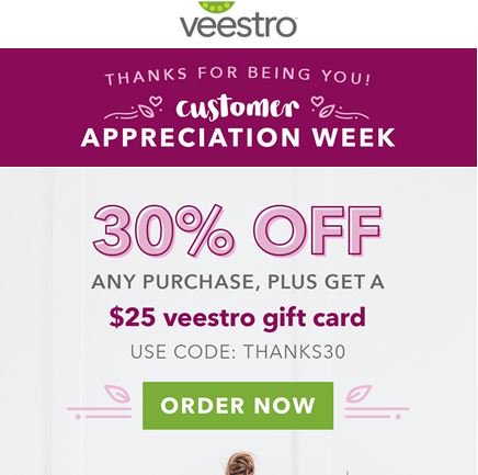 From now until June 10, <a href="/VeestroFood/">Veestro</a>  is sending a giant #ThankYou to customers in the form of 30% off and a bonus gift card! Just use code THANKS30 at veestro.com 🍅🥝🤩🥥🥕
#plantsrule #yummyfood #WellnessWednesday
