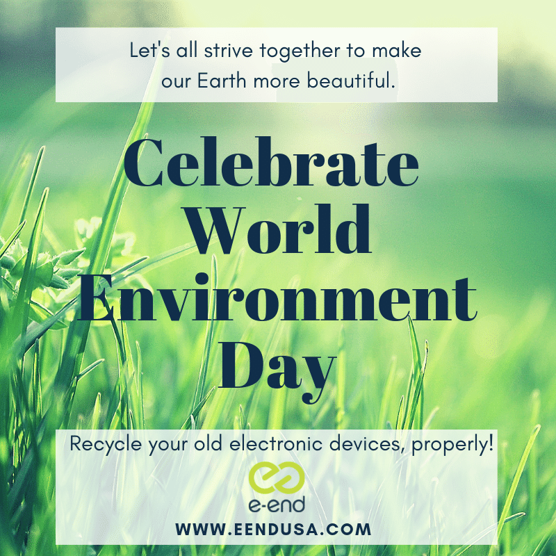 eEndUSA's tweet image. #WorldEnvironmentDay! An event est. in 1972 by the United Nation&apos;s General Assembly. It&apos;s stands as the UN&apos;s main method to encourage awareness and to seek action for global environmental protection. Help us help the environment, #erecycle   
#EnvironmentDay #EnvironmentDay2019