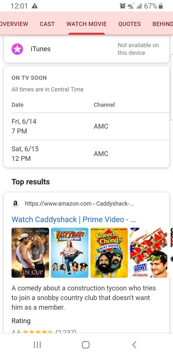 Demonseed13's tweet photo. @Pallilo caddyshack will be on AMC June 14th https://t.co/e48E5RhCbX