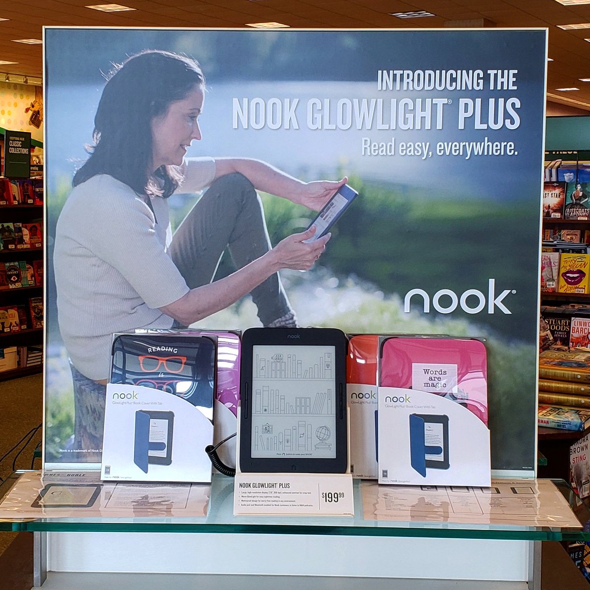 BN_Portage's tweet image. Come on in and check out our new @nookBN #GlowlightPlus? It's the  perfect summer reading companion. Available only in store, and with a limited supply, so stop on by!