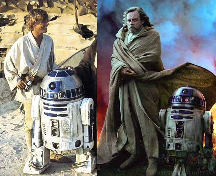 THEN vs NOW:
Have I been growing taller over the years or has R2D2 just been shrinking?
YOU DECIDE!                                                                                                        #LargerLukeTheory #DiminutiveDroidTheory