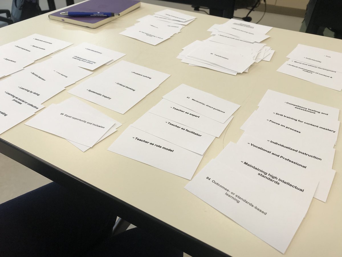 TERAology's tweet photo. Goodbye to my google-modified #teachingphilosophy! Thank you @JenniferSALeigh for an amazing session on crafting an authentic teaching philosophy. The card method was so helpful for conceptualizing and identifying our worldview of teaching.
#MOBTS #DOCTORALinstitute #ramapo https://t.co/R2KjtV1iMr
