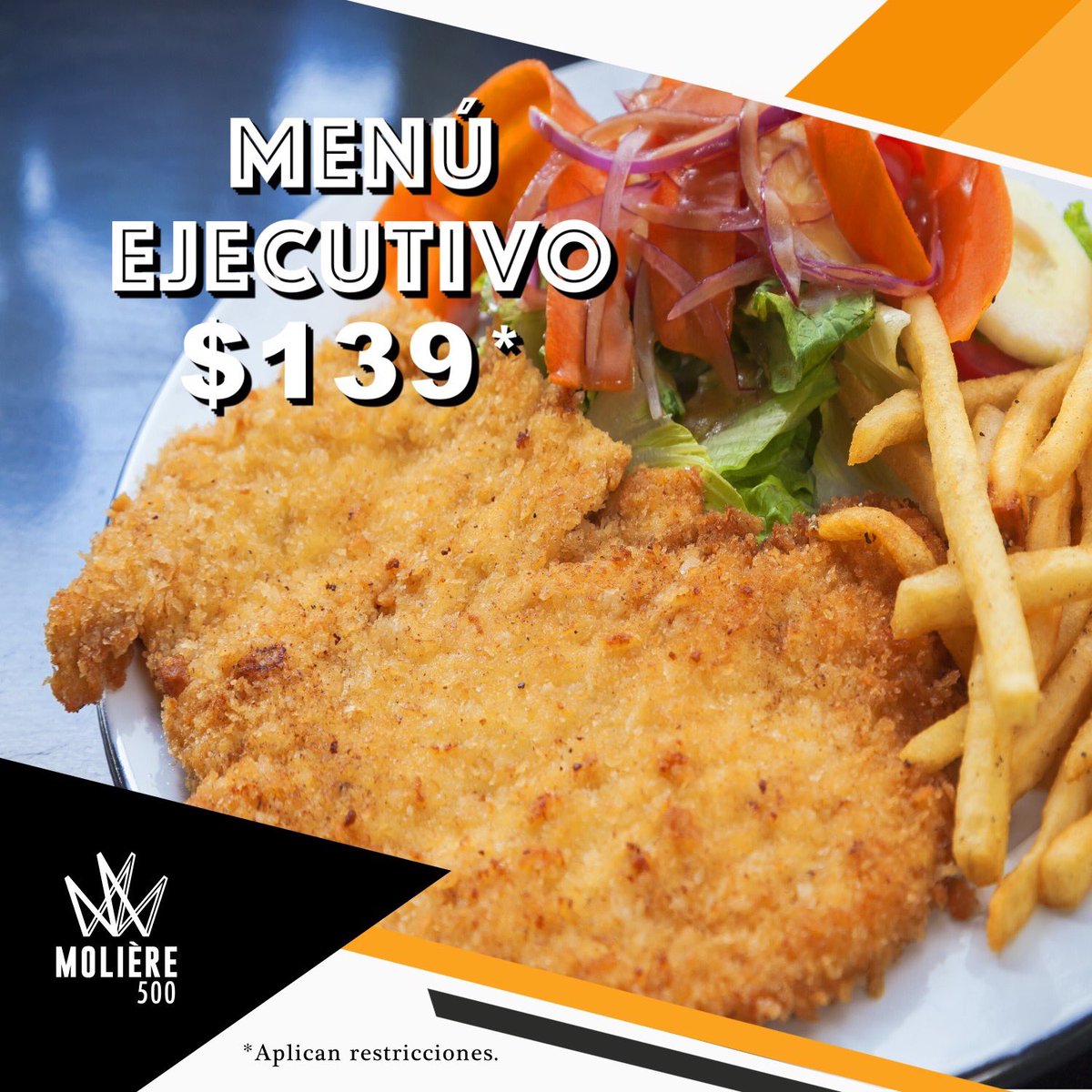 ¿Antojo de una milanesa? ¡Ven a probar nuestros nuevos menús ejecutivos! 😃🙌 #FelizMiercoles #FoodieMX #Deli