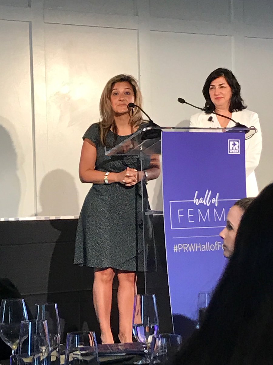 CourtneyWalk16's tweet photo. The great Olga Fleming being inducted in the Hall of Femme. Giant in an industry #prweekhalloffemme #yrpr https://t.co/DomHSDwGPR