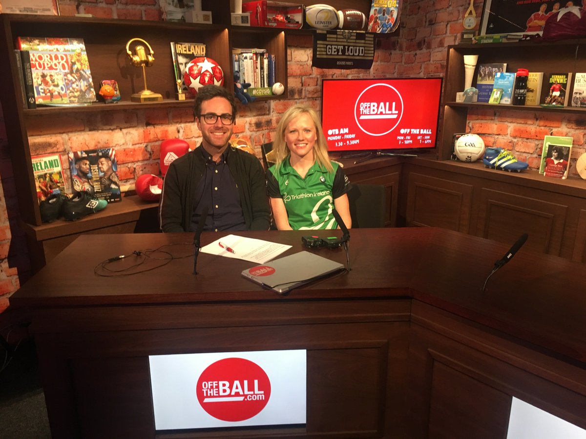 . <a href="/1cmhayes/">Carolyn Hayes</a> visiting <a href="/offtheball/">Off The Ball</a> where she talked #Olympic dreams and gave <a href="/MolloyJoe/">Joe Molloy</a> some #Triathlon tips ahead of his #Tri4Pieta this month! Tune in after 7pm tonight on <a href="/NewstalkFM/">NewstalkFM</a> to hear the full interview <a href="/BMWireland/">BMW Ireland</a> <a href="/PietaHouse/">Pieta</a>