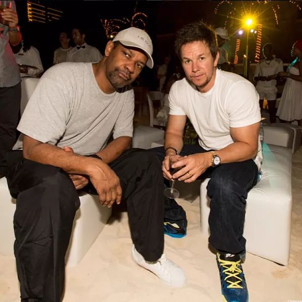 Happy birthday Mark Wahlberg  with Denzel Washington 