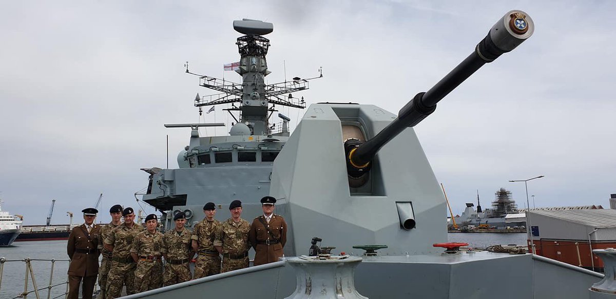 BSquadronRY's tweet image. Our Sqn also has 3 of the 8 @RoyalYeomanry soldiers on @HMSStAlbans who is escorting the #DDay75 veterans to Normandy on MV Boudicca #lifelessordinary for sure! Such an honour, many thanks to the @RoyalNavy for their hospitality.