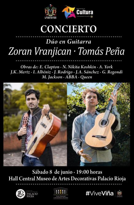 Visita Viña del Mar (@visitavina) on Twitter photo Desde Eric Clapton hasta Queen interpretará Dúo en guitarra en el <a href="/palaciorioja/">MUSEO PALACIO RIOJA</a> este sábado 8 de junio a las 19h. y totalmente #gratis. ¡¡No te lo pierdas!!
culturaenvina.wordpress.com/2019/06/05/des… Desde Eric Clapton hasta Queen interpretará Dúo en guitarra en el <a href="/palaciorioja/">MUSEO PALACIO RIOJA</a> este sábado 8 de junio a las 19h. y totalmente #gratis. ¡¡No te lo pierdas!!
culturaenvina.wordpress.com/2019/06/05/des…