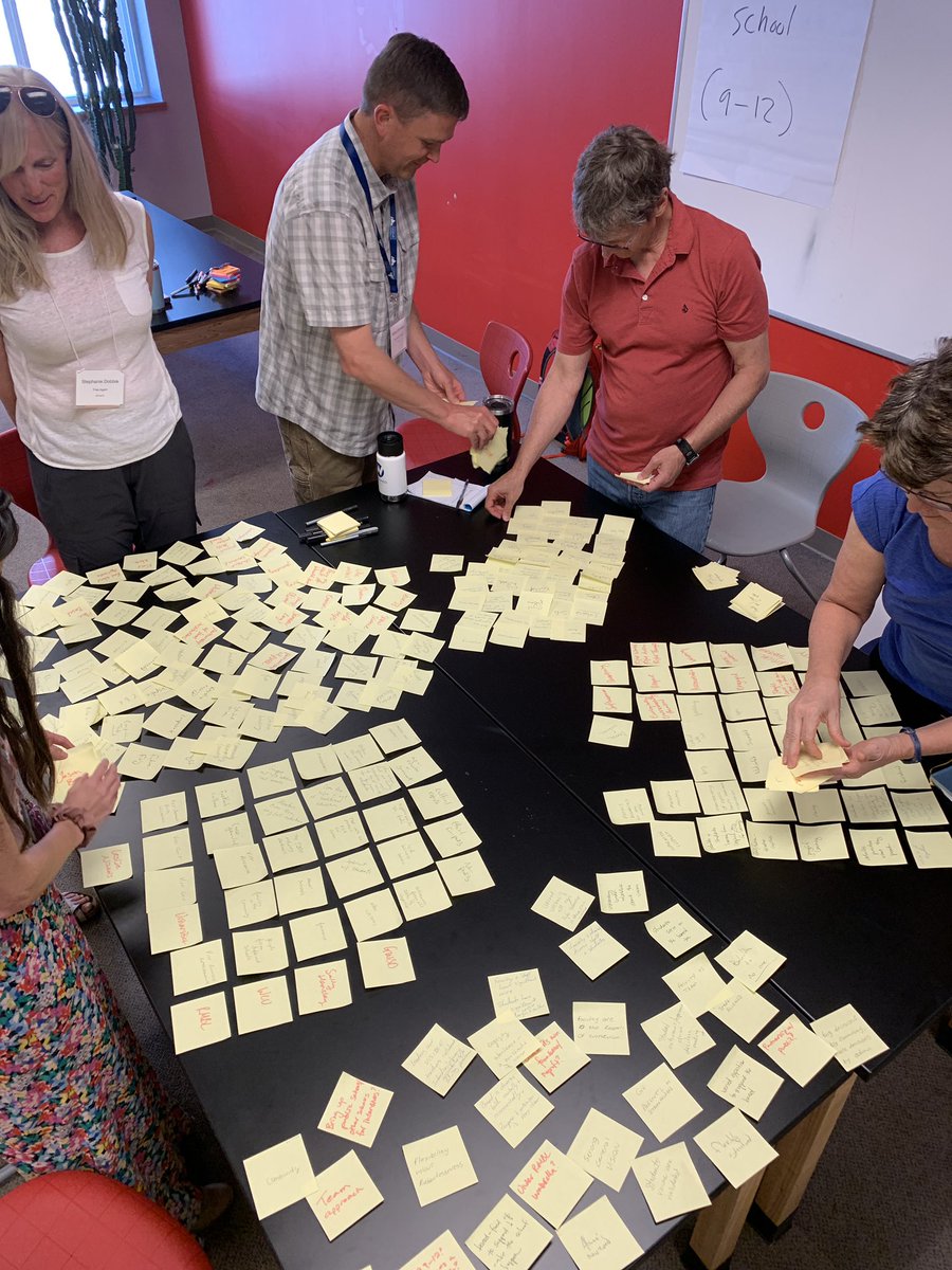 experienscience's tweet photo. It’s ideation heaven in the “From the Back of the Napkin...” expedition with @miketsimpson and @abby_kirchner from @stoneindyschool at #tvrse19 @watershed_co #stickynotes #startyourownschool #somuchfun https://t.co/zByD4tNoYa