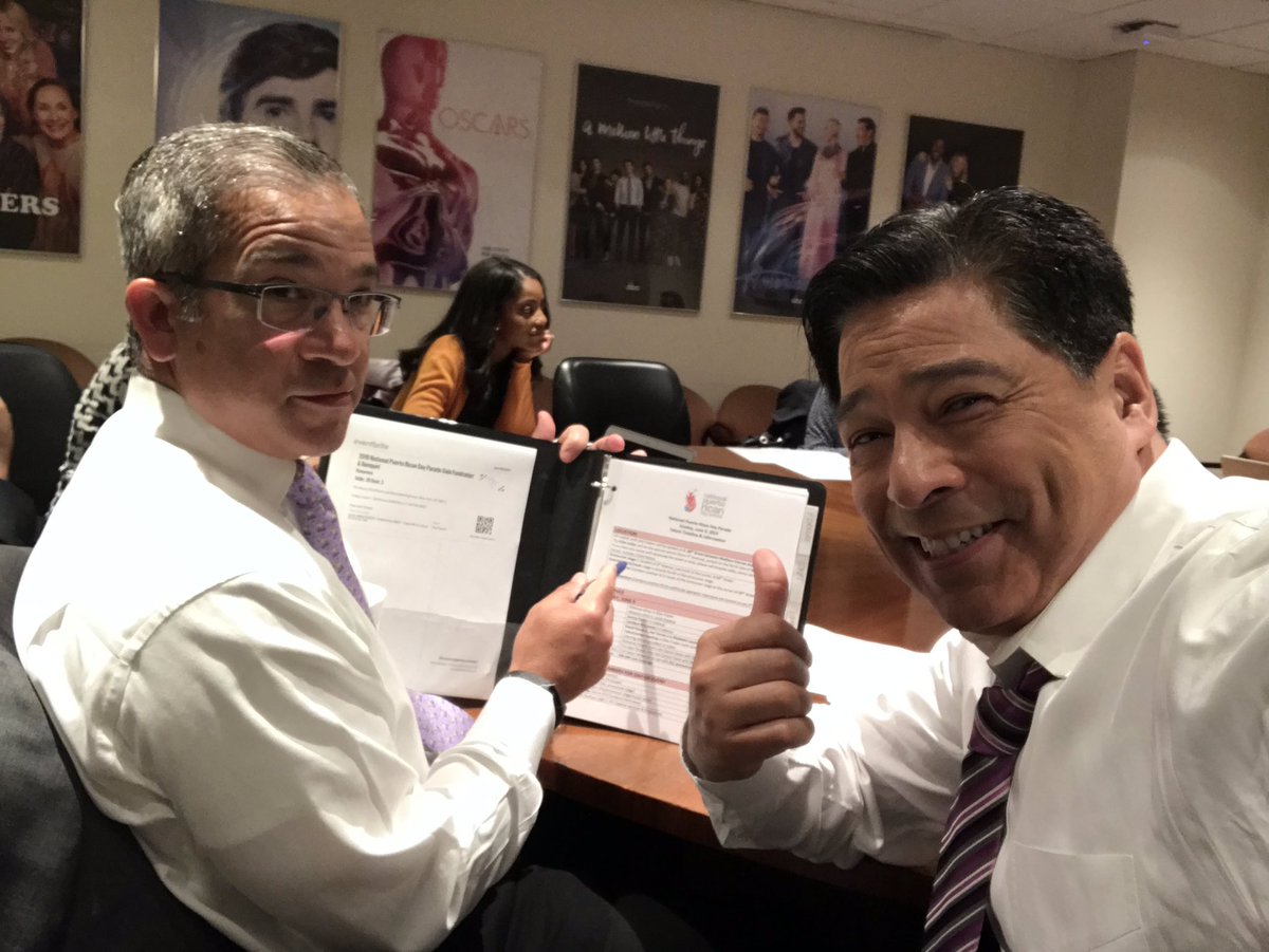 DavidNovarro7's tweet image. @joetorresabc7, @CandaceMcCowan7 and I prepping for the 62nd annual National Puerto Rican Day Parade this Sunday. The View’s @sunny hostin joins us to bring you all the fun and pride.  Coverage begins at Noon on #abc7ny #NPRDP