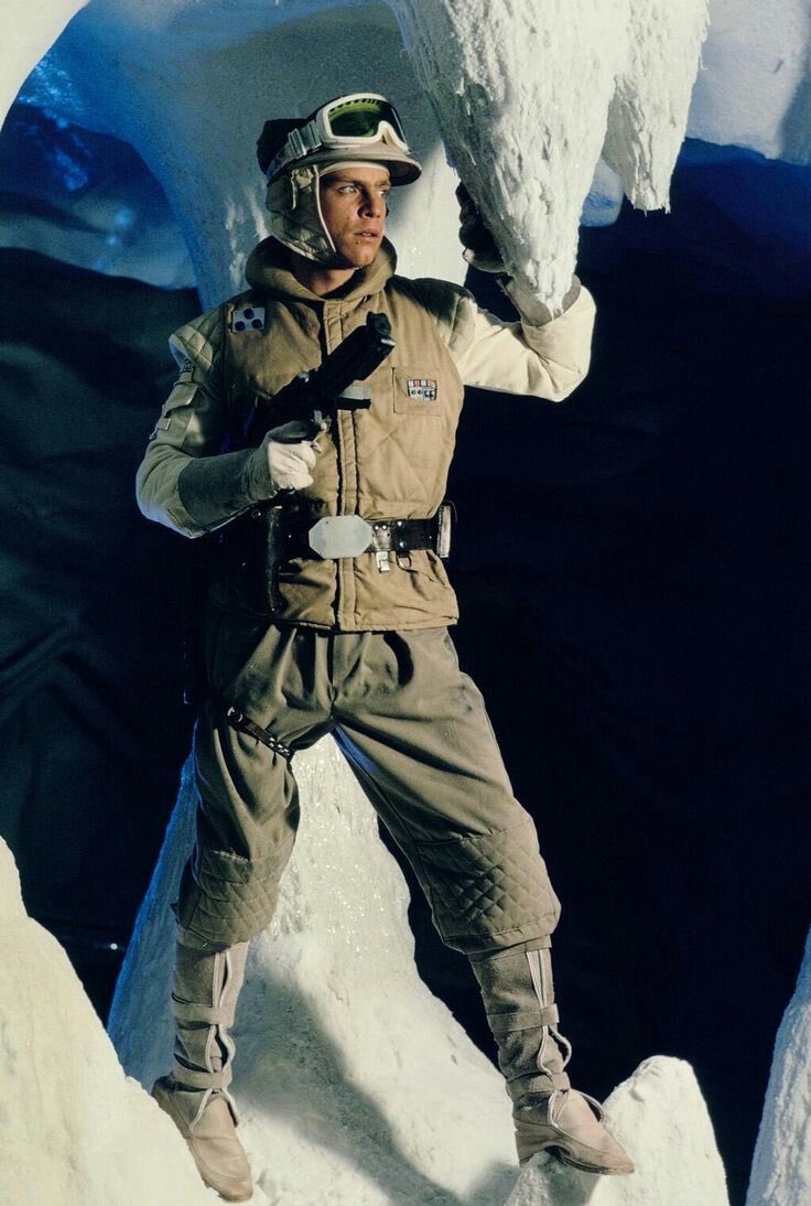 Home from work today and my son requested we watch The Empire Strikes Back. How could I deny such a request?!
Hoth Luke is my favorite. Brilliant costume design by John Mollo.
Loads of small details from this look incorporated through the Star Wars: #GalaxysEdge cast costumes!