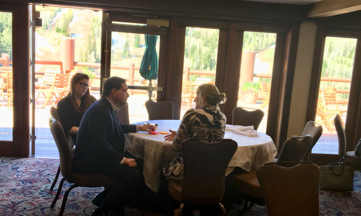GetBridge's tweet photo. Great conversation, beautiful views, and good food. What more could you ask for at our #BridgeCon Analyst Summit?! #DeerValley #EmployeeDevelopment https://t.co/tpvGhBdcph
