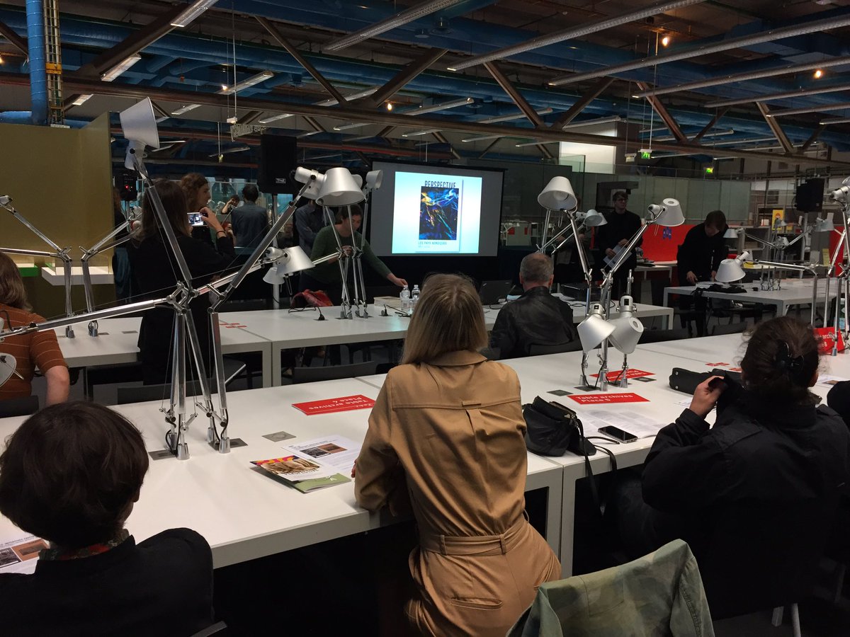FHA_Festival's tweet photo. En ce moment à la Bibliothèque Kandinsky a lieu la présentation du nouveau numéro de la revue Perspective, consacré aux #PaysNordiques. Les interventions seront suivies (à 20h) de projections de films expérimentaux suédois ... un parfait avant-goût du #FHA19 ! https://t.co/IVdszBKKC3