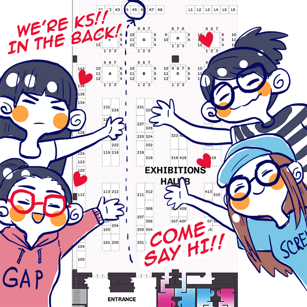 AnimeNext is this weekend and our Studio is located in K5! Come say hi! 