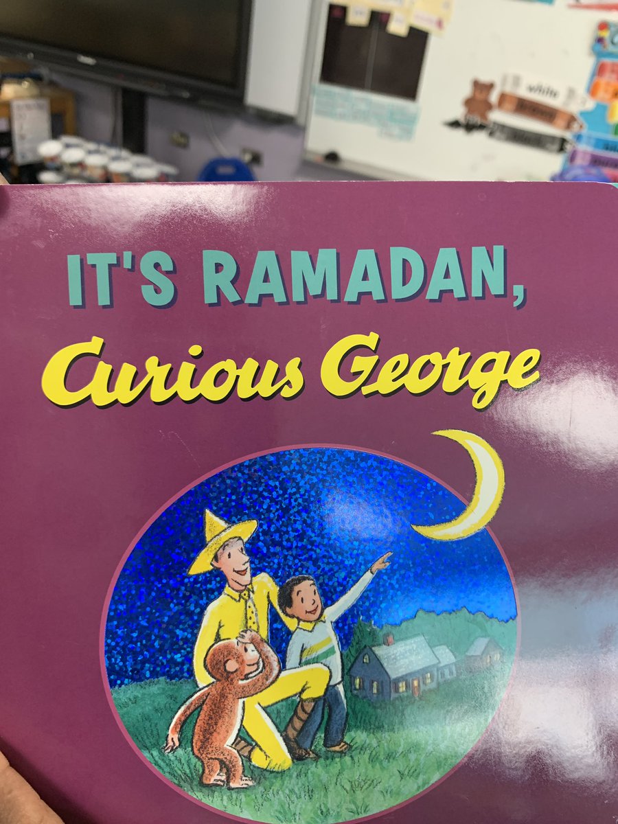 Need a book to share with your class for your students who’s families are in Ramadan “It’s Ramadan” by Curious George is a very kid friendly version to hep the class/ little guys understand, Prek enjoyed learning about their classmates