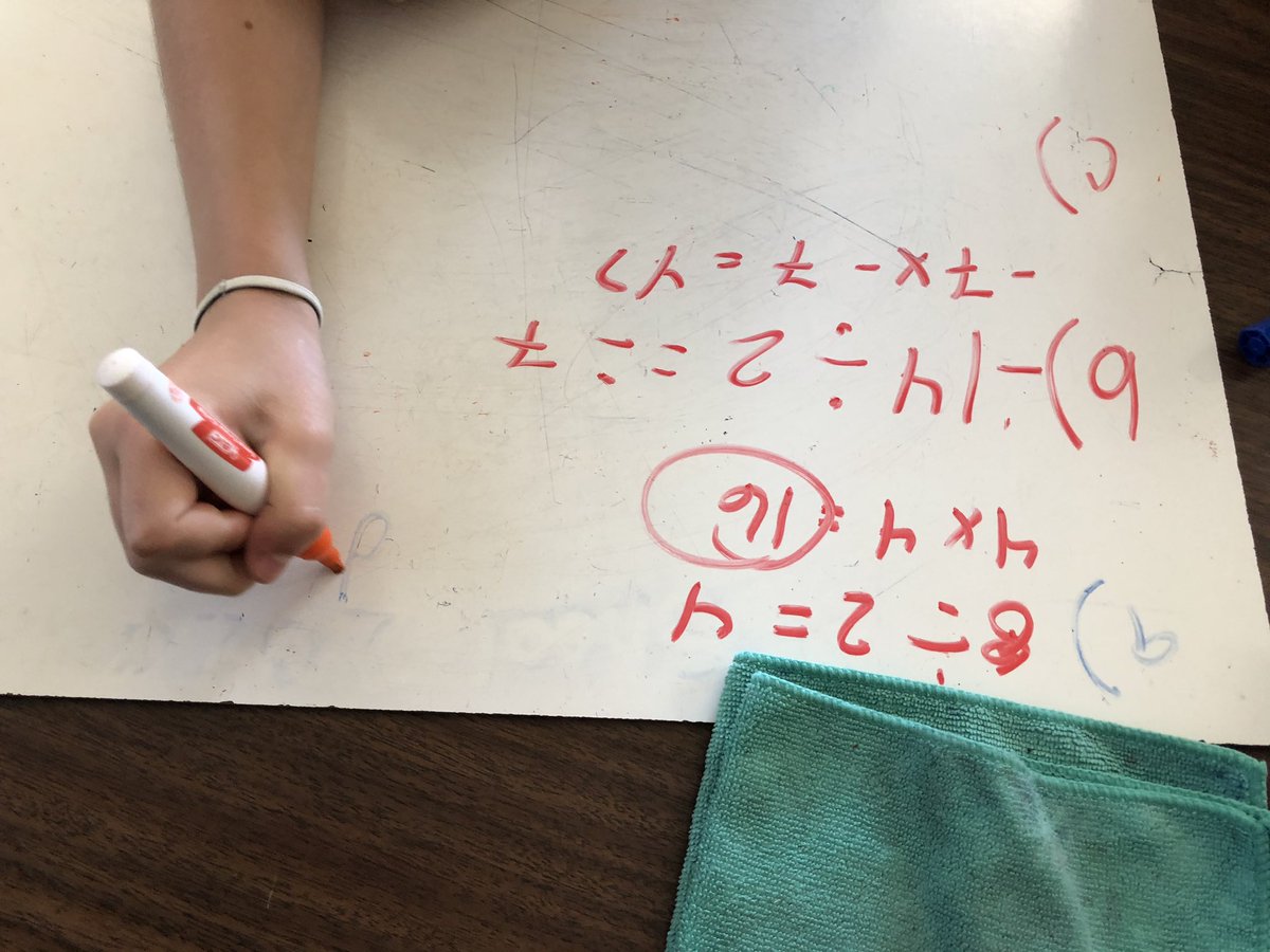 yalcrabm's tweet photo. We were building squares in class today. They rolled their eyes and told me how much they hate the tiles, but I could see them mentally splitting up the “x” tiles in their minds by the end to calculate the number of little squares needed! #MTBoS @KristinLabelle https://t.co/ilAgGgWhUg