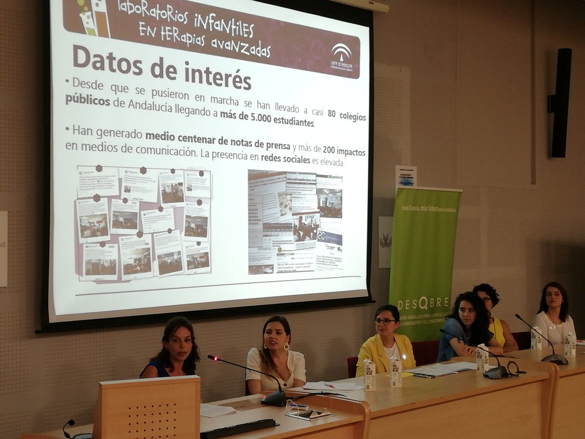 BiobancoDelSSPA's tweet photo. @CharoCobano, compañera de la @FProgresoysalud presenta el proyecto "Laboratorios Infantiles en Terapias Avanzadas" en #Espacio100cia3. https://t.co/QEKbW44s8K