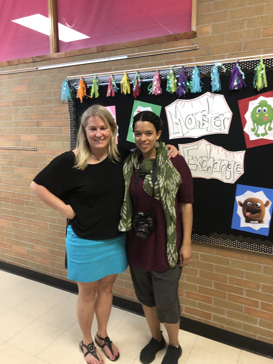 These awesome teachers <a href="/WEGroves/">W. E. Groves HS</a> <a href="/QuartonBears/">Quarton Elementary School</a> designed this awesome Monster Exchange! We continue to be <a href="/BirminghamPS/">Birmingham Schools</a> strong with these awesome educators and artist!