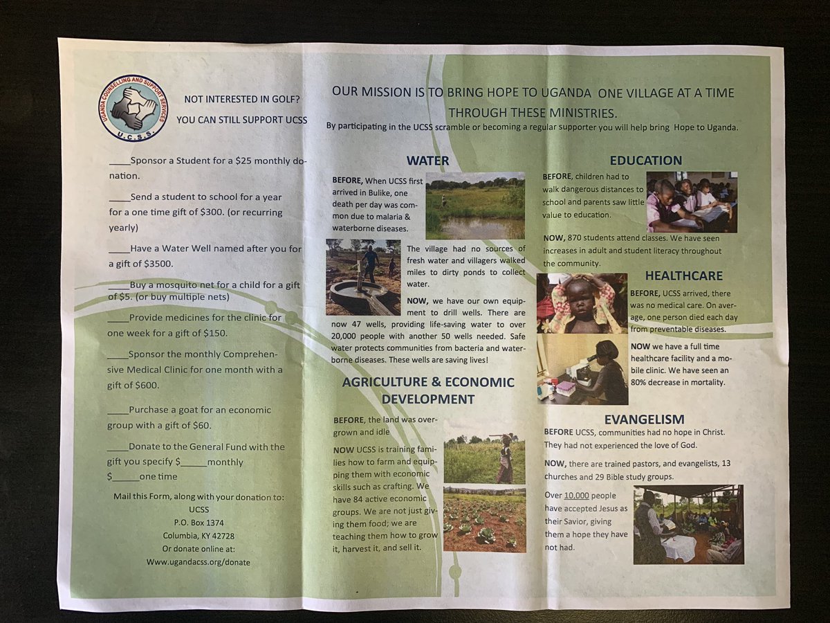 ATTN: Golfers!!! Lakewood is proud to announce that we will be hosting the 4th Annual Golf for Uganda Scramble on Thursday, June 20th! To sign up a team or for further inquiries please contact Wes Bottom 270-585-1450. This is a great event for a great cause! #golfforuganda