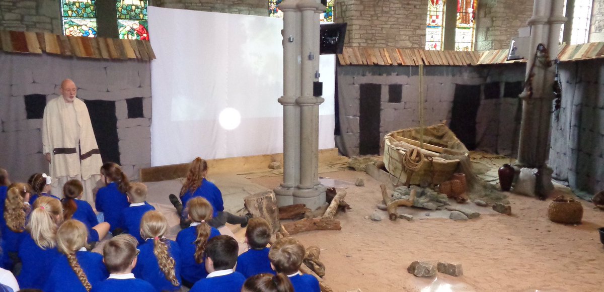 stmarysglossop's tweet image. We were delighted to be the first visitors to #TheFishermansTale experience at @WhitfieldParish today. Year 2 and 3 listened intently to the #Disciple Peter telling stories about Jesus. 🐟 #MovingExperience #MissionaryDiscipleship #SRSFamily @SRSChaplaincy