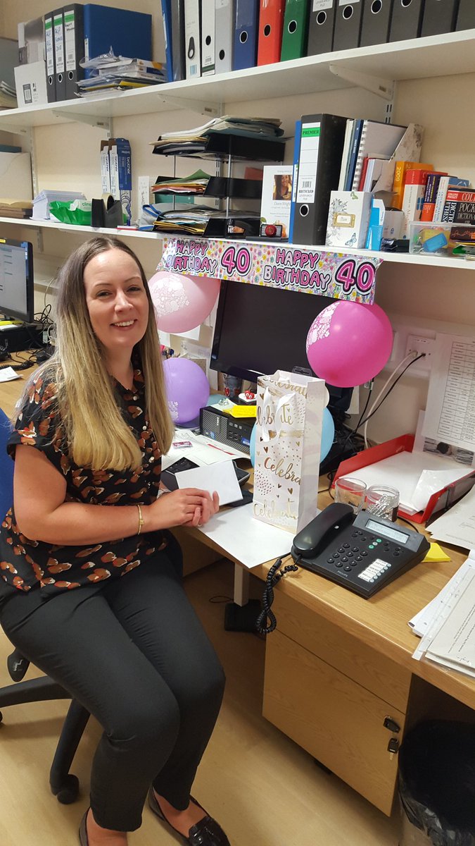 reddymahu's tweet photo. Our wonderful hard working Emma! celebrating her Birthday at work 😀 https://t.co/8KrUseSxFQ