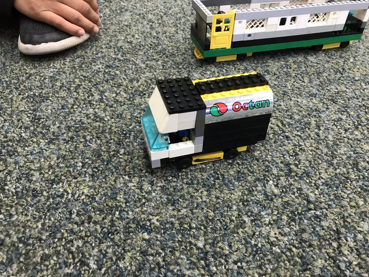 My friend has learned to write paragraphs about his LEGO trucks.