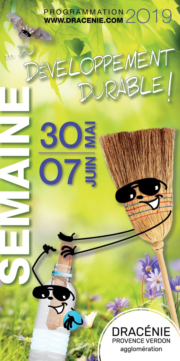 Vendredi 7 juin - 18h30
Conférence spectacle de clôture après l'apéritif musical
L'Odyssée du #DeveloppementDurable dans le cadre de la #SEDD organisée par Dracénie Provence Verdon Agglomération

+ d'infos : bit.ly/3189EWh
Accès : bit.ly/2Z72P5h
