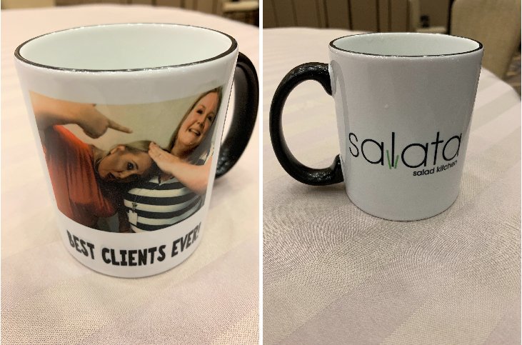 Look what our friends, Sarah &amp; Staci from <a href="/SalataSalads/">Salata</a> gifted us! We really do have the best clients ever! 🥰