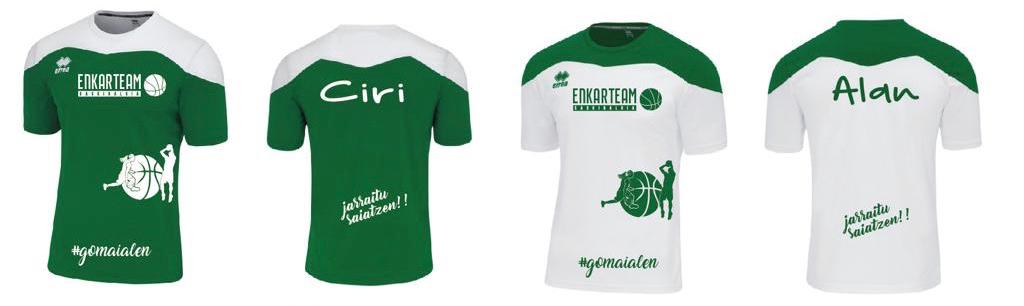 Ya tenemos camisetas !!!! #enkarsaski #formacion #campus #Baloncesto #gomaialen #jarraitusaiatzen #enkarterri #enkarteam