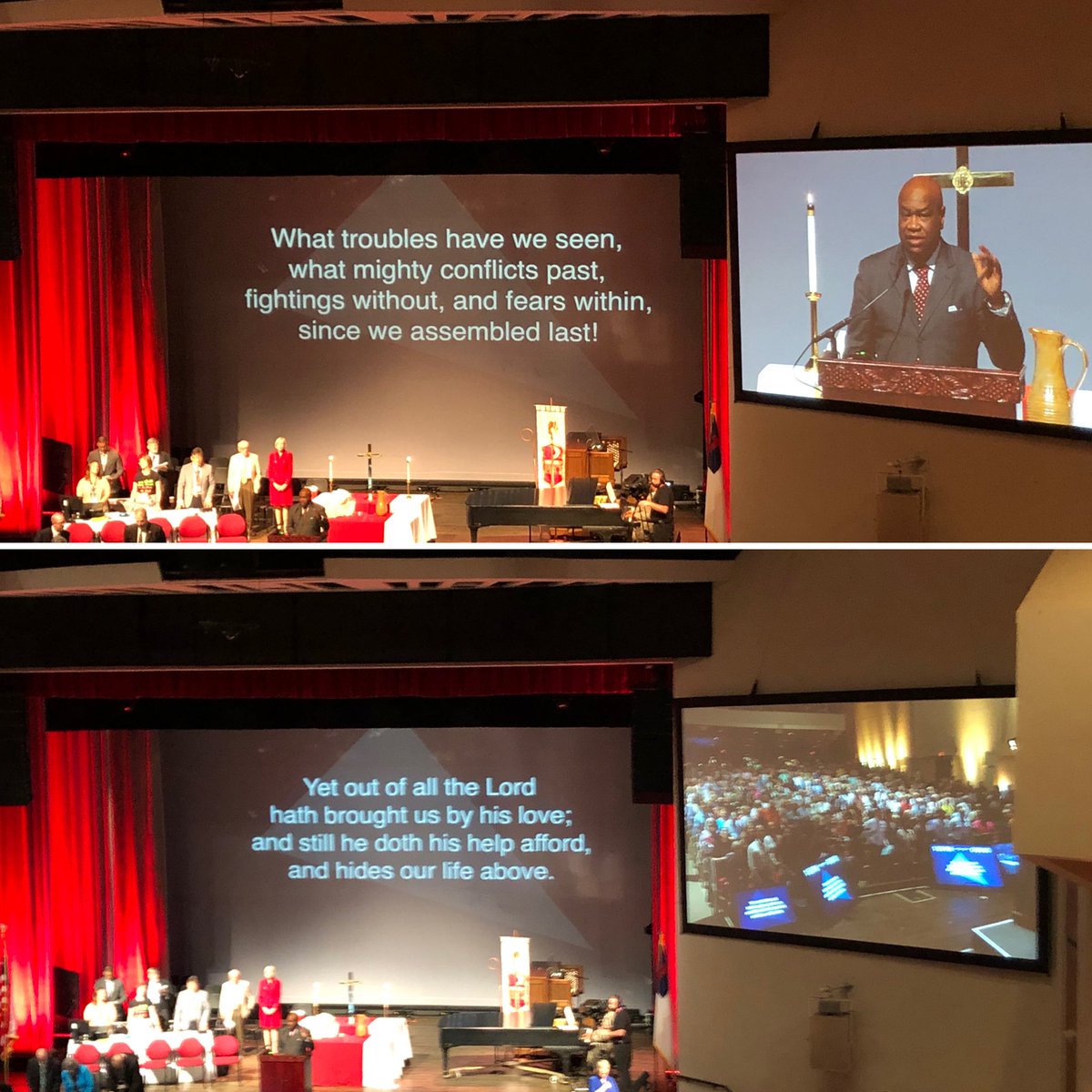 tiffania_w's tweet photo. Wisdom from Charles Wesley - we sing this hymn every year, and every year a different verse hits me hard #flumc19 #GodisFaithful #AndAreWeYetAlive #itsavalidquestion https://t.co/1N16ZztZpC