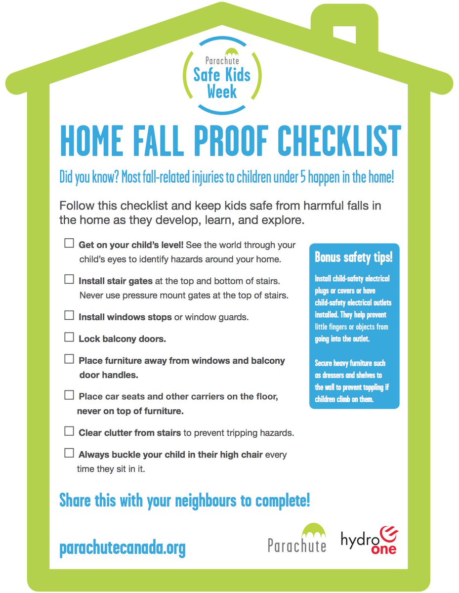 SW_PublicHealth's tweet image. Parents, grandparents, and caregivers: Take the #FallProofYourHome Challenge to keep kids safe at home! Visit  parachutecanada.org/safekidsweek #SKW2019
