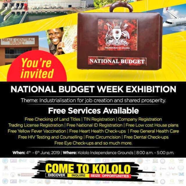 CouncilLira's tweet photo. In this National Budget Month, there's the #NationalBudgetWeek #Exhibition that is currently ongoing at Kololo from 4th - 6th June 2019. Know how the #Government has spent on each sector together with other important activities.
@KagutaMuseveni @UNRA_UG @OPMUganda @NRMOnline https://t.co/UBSYTRxdXJ