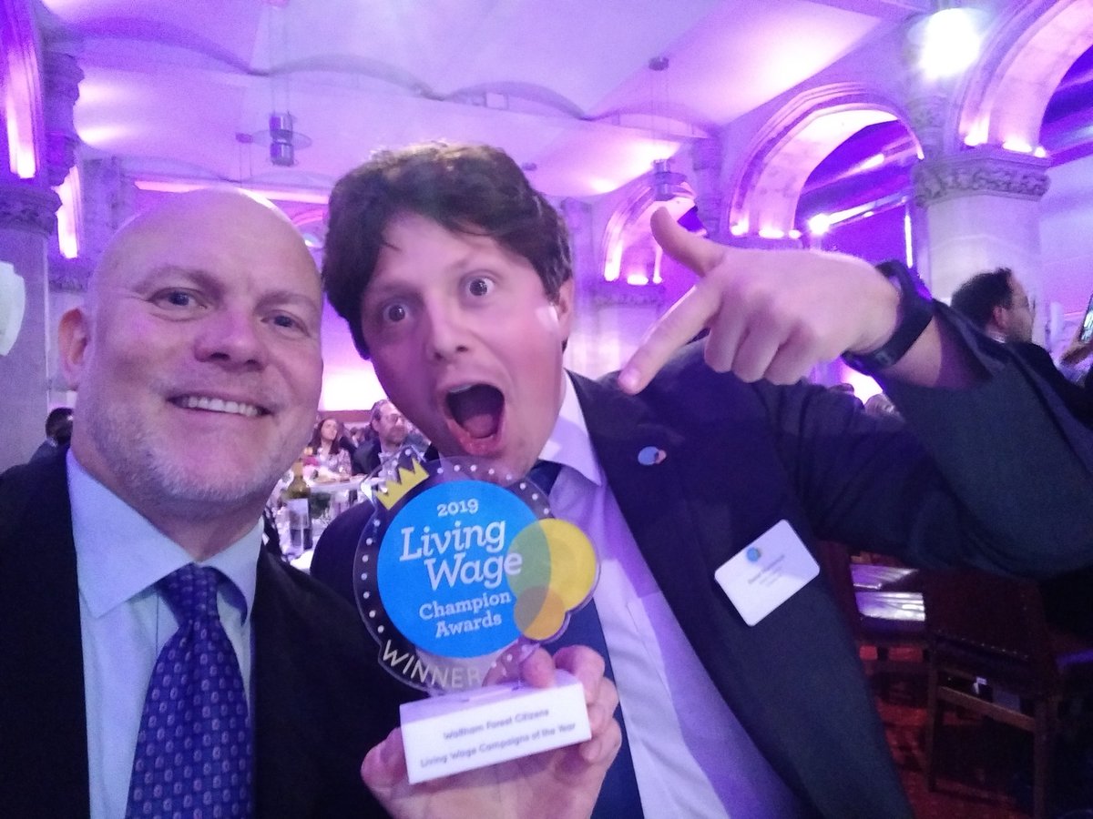 Look @WfCitizens - we won a #LivingWageChampions award! Well done @StMarysE17 @dancopperwheat @VanessaCConant @CameronConant @mckdnl and so many others for your tenacity and leadership