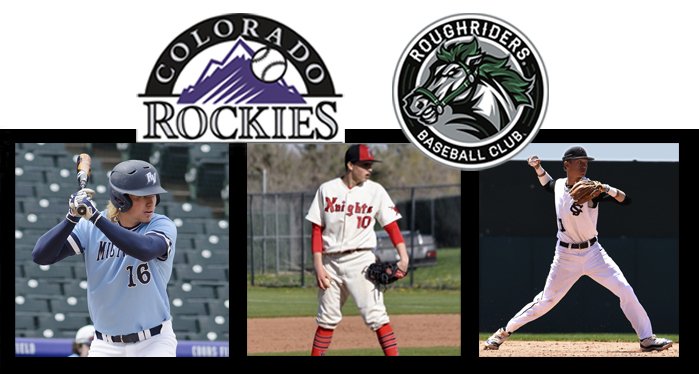 CORoughRiders's tweet photo. 3 RoughRiders Selected for 2019 Rockies Futures Game - https://t.co/fUdDg7xqgb
RoughRiders AJ JERGENSEN, GREYSON CARTER and CAM HASSERT selected to play in the Colorado Rockies Futures Game.  We are proud to be represented so well!  CONGRATS!! #RIDERWAY  #COROUGHRIDERBASEBALL https://t.co/sqt7ji3huO