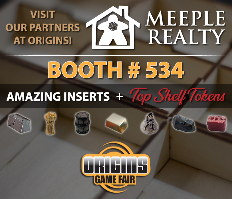 #TopShelfTokens will be at <a href="/originsgames/">Origins Game Fair</a> thanks to <a href="/MeepleRealty/">Meeple Realty</a>! Stop by Booth #534 to purchase the best, wooden #boardgameinserts on the market as well as Deluxe Token Sets for your favorite games! Visit the link to see a list of products! bit.ly/2QMtSQt #topshelfgamer