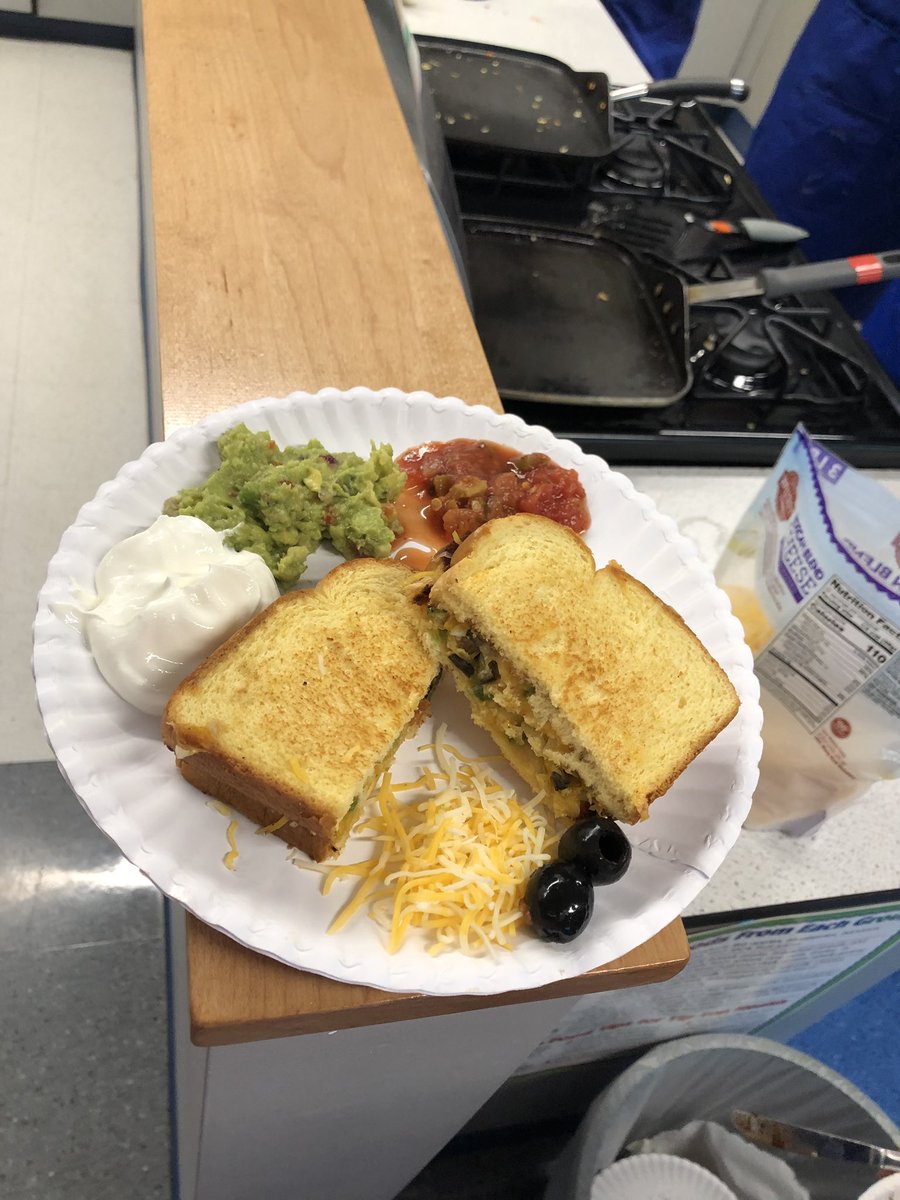 Nacho grilled cheese! How cool and creative is this ?! #nachos #gourmetgrilledcheese #creativity #introtoculinaryarts #SayYEStoFCS @RSDsmithschool