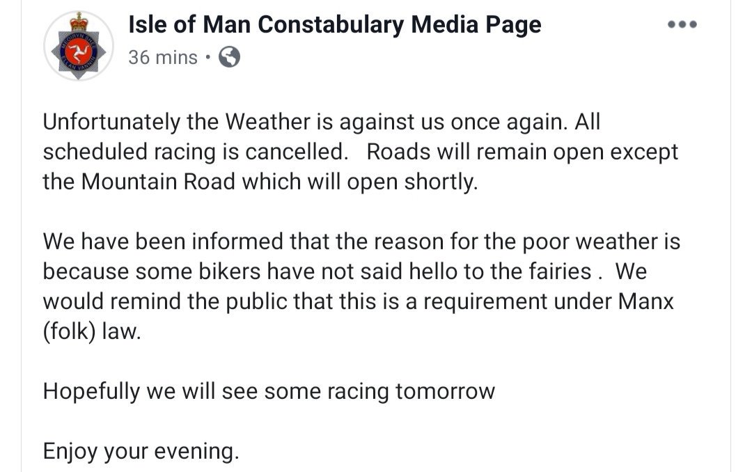 snammyy's tweet photo. Really really important message from @TweetbeatIOM! Please take note. #IOMTT https://t.co/jWbLB0nQPY