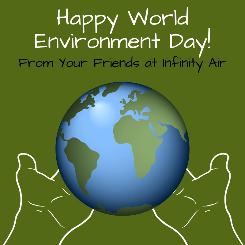 InfinityAirGRP's tweet photo. Happy World Environment day from us to you!  #WorldEnvironmentDay #Aviation https://t.co/32nQYnCjCN