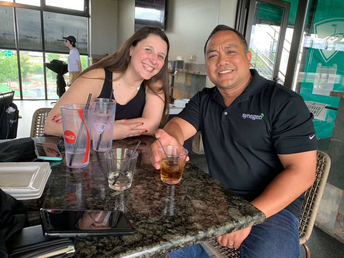 Synegen's tweet photo. #Synegen working hard and playing hard as we welcome 3 new team members. A PARfect day for some @Topgolf https://t.co/yxzZ8DklJU