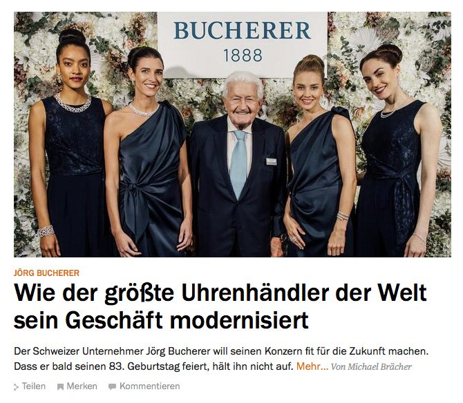 dus_foto's tweet photo. @carl_f_bucherer So geht modernisieren nicht - alter Firmen-Patriarchat umgibt sich mir vier hübschen Frauen - und sendet das als Botschaft in die Welt! Das ist so altmodisch und dumm! https://t.co/0a0FUsGbeL