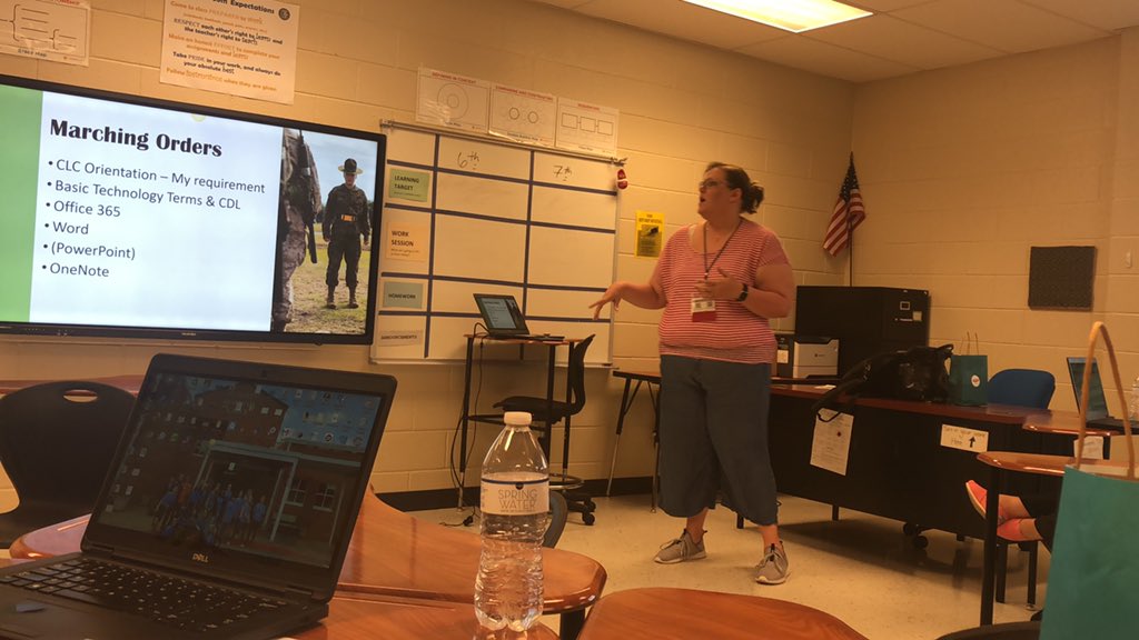 6th Grade Tech Bootcamp.  @afoster68 getting us ready to help our babies when they arrive in August!  <a href="/AwtreyCLC/">Awtrey CLC</a>  <a href="/AwtreyVikings/">Awtrey Middle School</a>