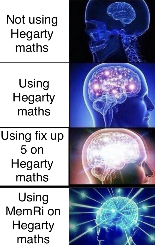 hegartymaths's tweet photo. A student who has seen our new MemRi feature which uses our data to serve students adaptive &amp; personalised time-spaced retrieval practice sent this fab pic to sum it up cc @HegartyStan https://t.co/SQ3EDgen5q