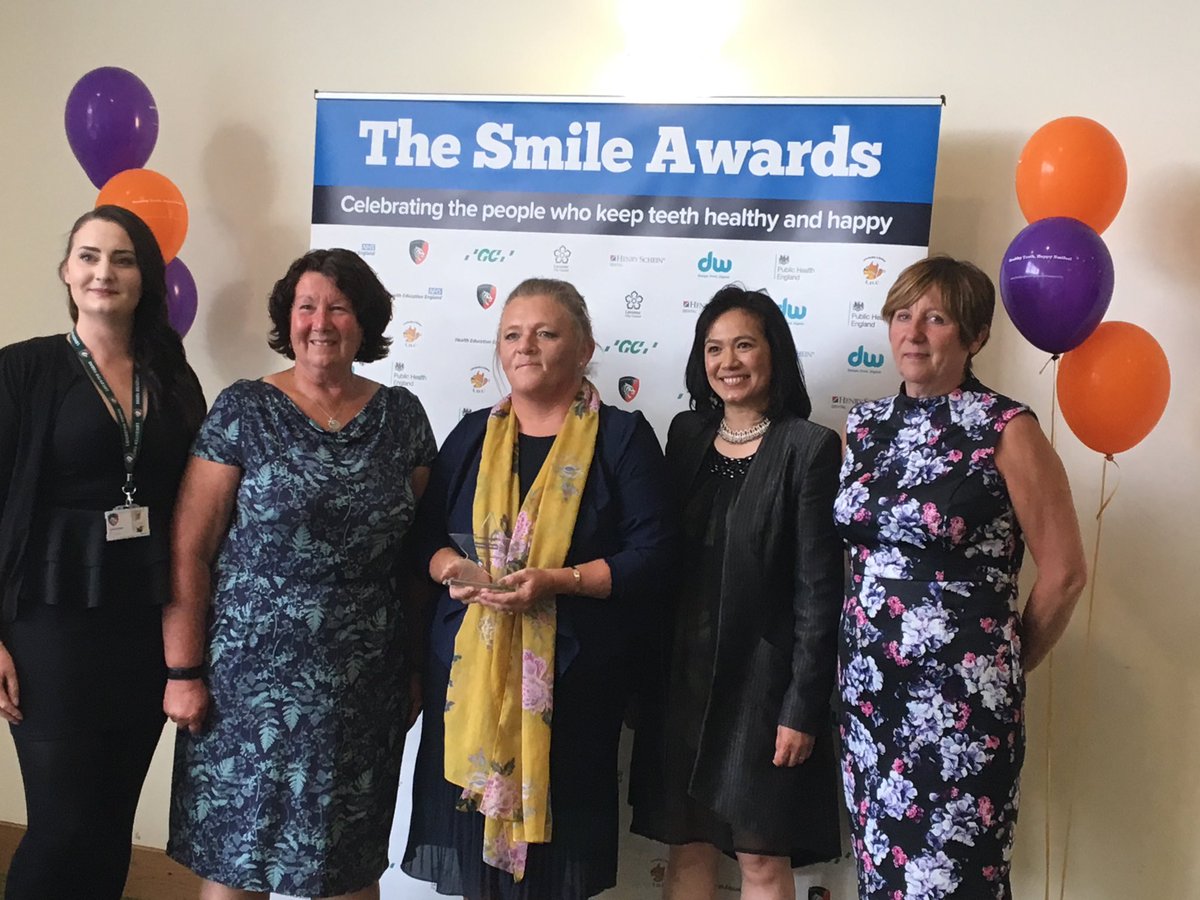 A privilege to be part of Smile awards. Recognition for our #Healthy Together public health nurse hard work in improving oral health within Leicester city. ⁦<a href="/rosiehuckle/">Rosie Huckle</a>⁩ ⁦<a href="/LPTnhs/">Leicestershire Partnership NHS Trust</a>⁩ ⁦<a href="/sarahangharad1/">Sarah Fenwick</a>⁩