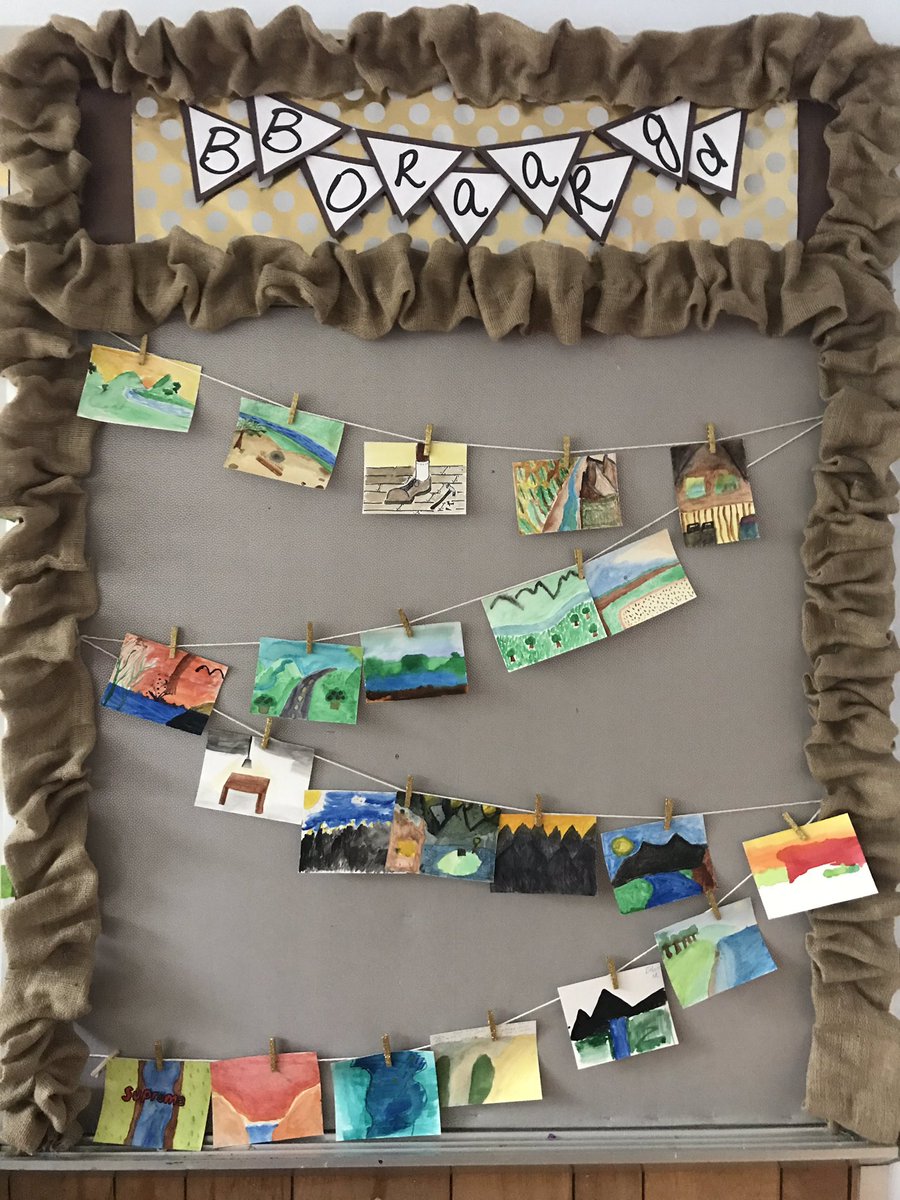Yesterday we painted the setting of Of Mice and Men while we listened to chapter 3! The kids dubbed it “Bob Ross Day” and had a blast ☺️ 👩‍🎨 🎨 #NaplesCSD <a href="/rslade80/">Rebecca Slade</a>