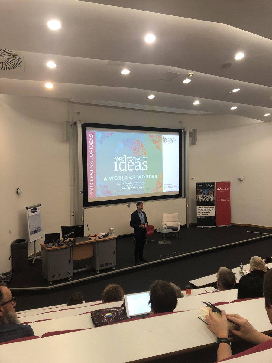 We’re at <a href="/UniOfYork/">University of York</a> this evening listening to a fascinating talk by <a href="/brucedaisley/">Bruce Daisley</a> all about creating great company cultures and the future of work.